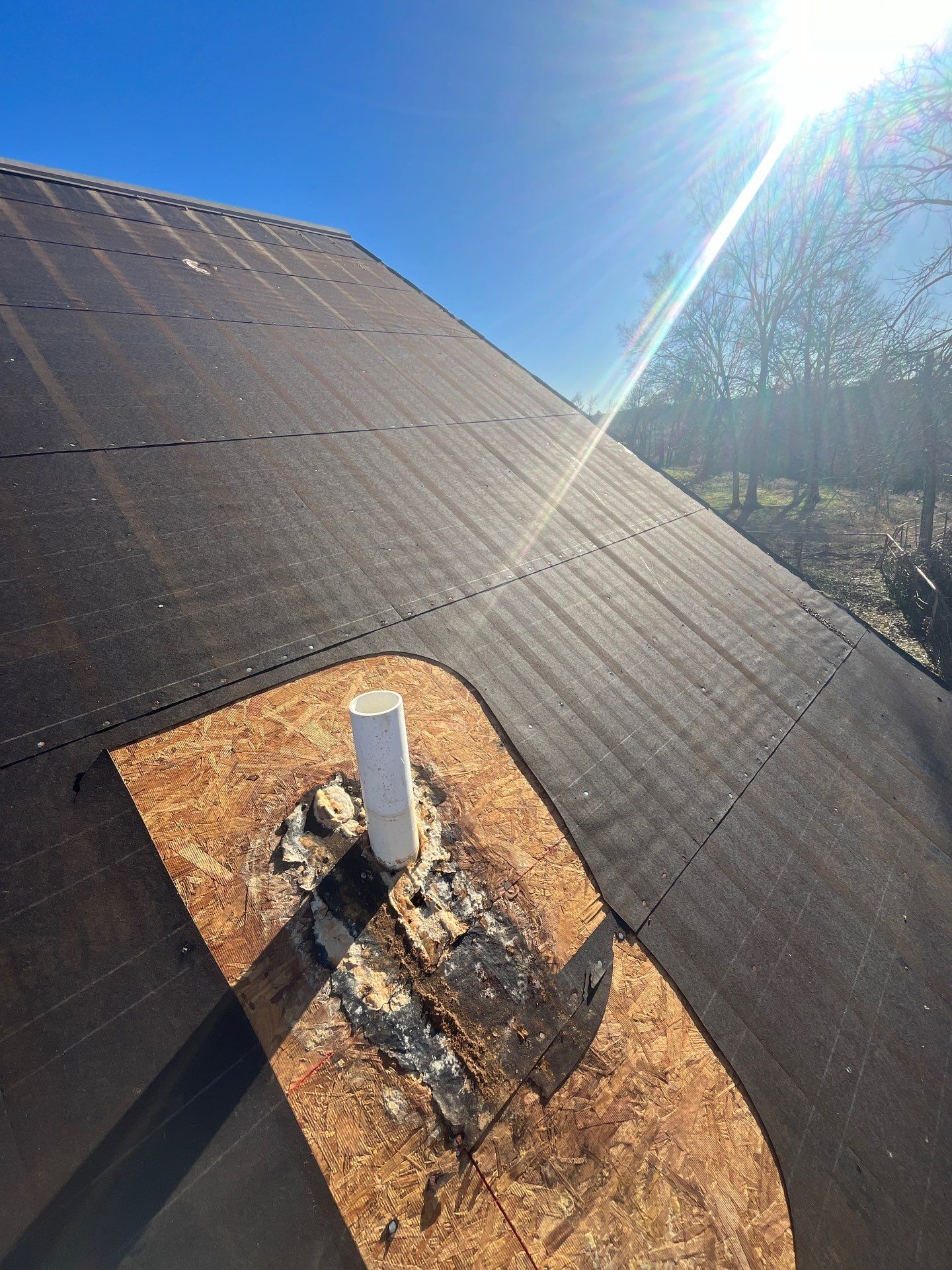 Residential Metal Roof Replacement using Reed's Metals: 26 GA. Colored Residential Metal Panels (Ivory) by Hostetler Roofing