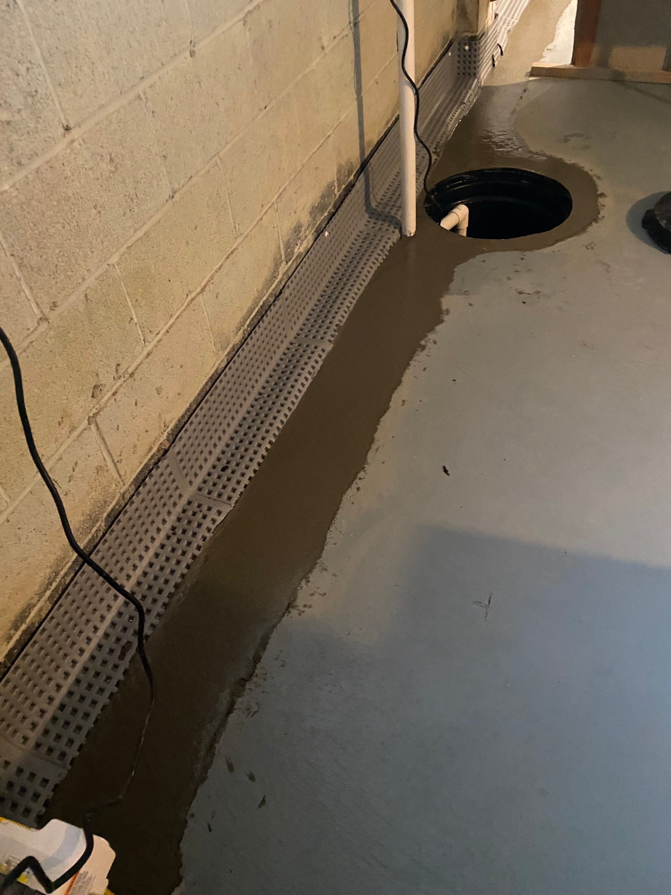 Interior French Drain Job in Cranford, NJ by Pure Service Pro, LLC 