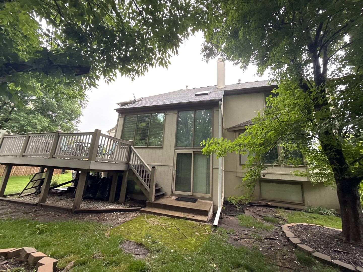 Exterior Painting and Extensive Wood Rot Repair in Overland Park by Cougar Painting