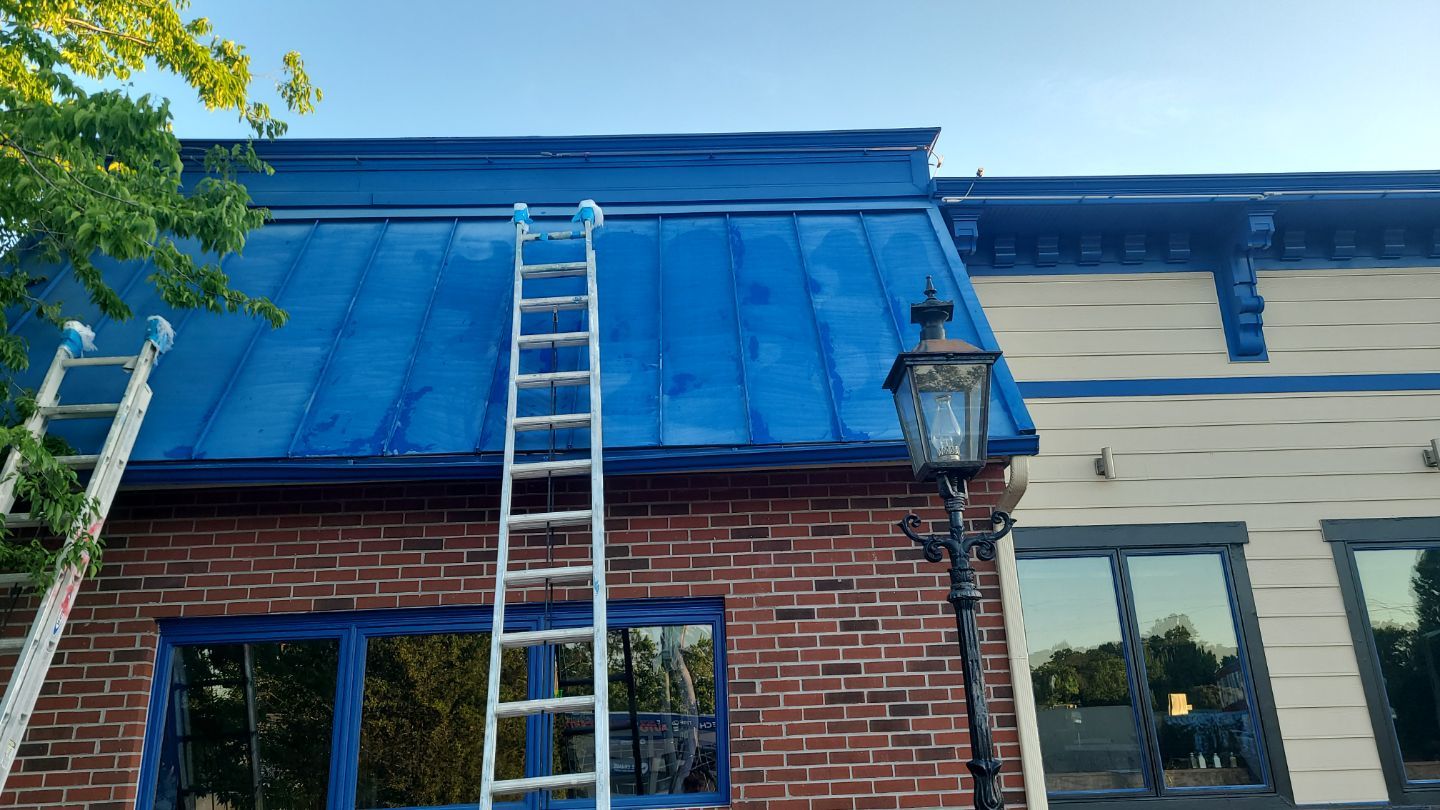 Roof painting, Jose Tequilas Norfolk, VA by AKK Painting LLC