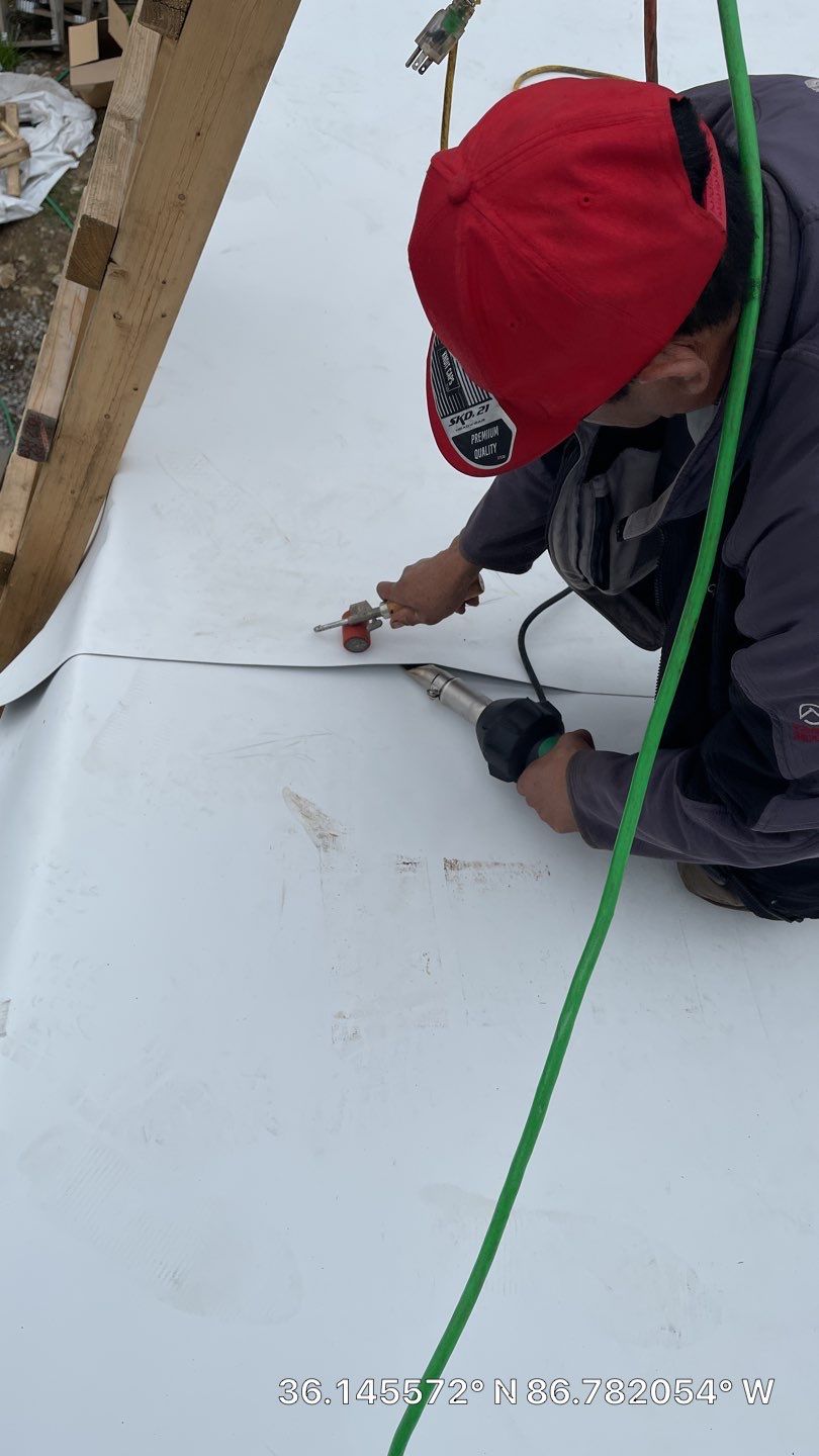 Residential Roofing Installation using TPO by Undersun Roofing 