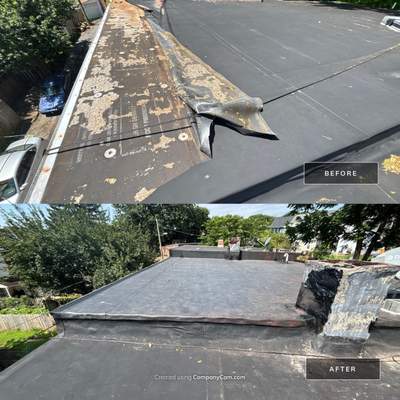 Residential Roofing Installation using EPDM Rubber Roofing