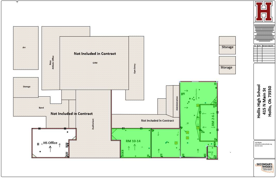 Hollis High School Comprehensive TPO Roof Replacement and Restoration by Secondary Rhodes
