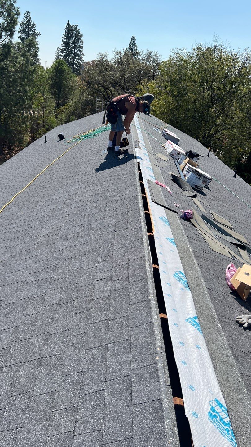 Gutters and new Roof by Byers Enterprises 