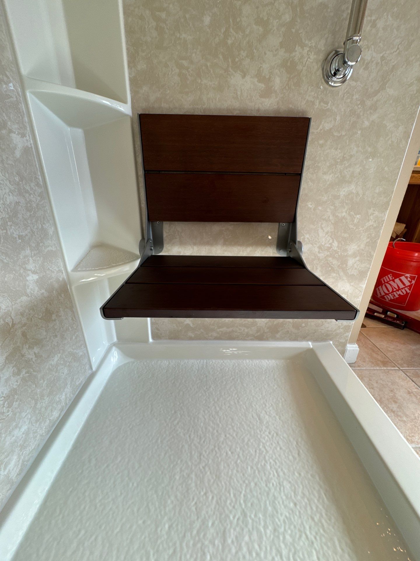 Tub to Walk-In Shower Installation in West Springfield, MA  by Yankee Home Improvement