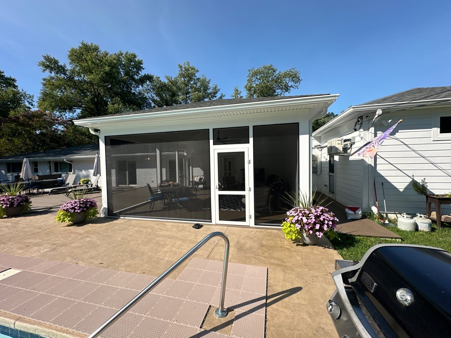 Large Deck Screened in Porch Project by Bec Construction Llc