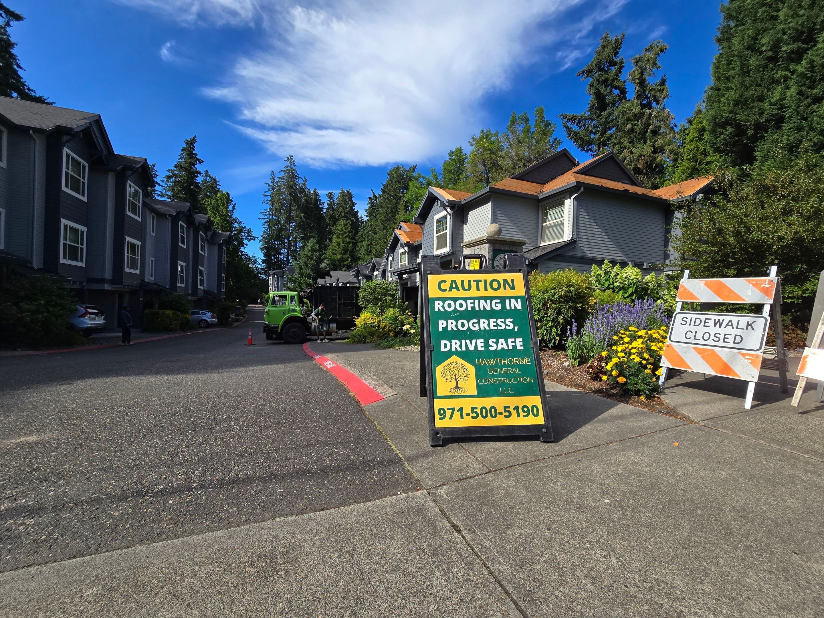 Dawson Station Reroof and Gutters by Hawthorne General Construction