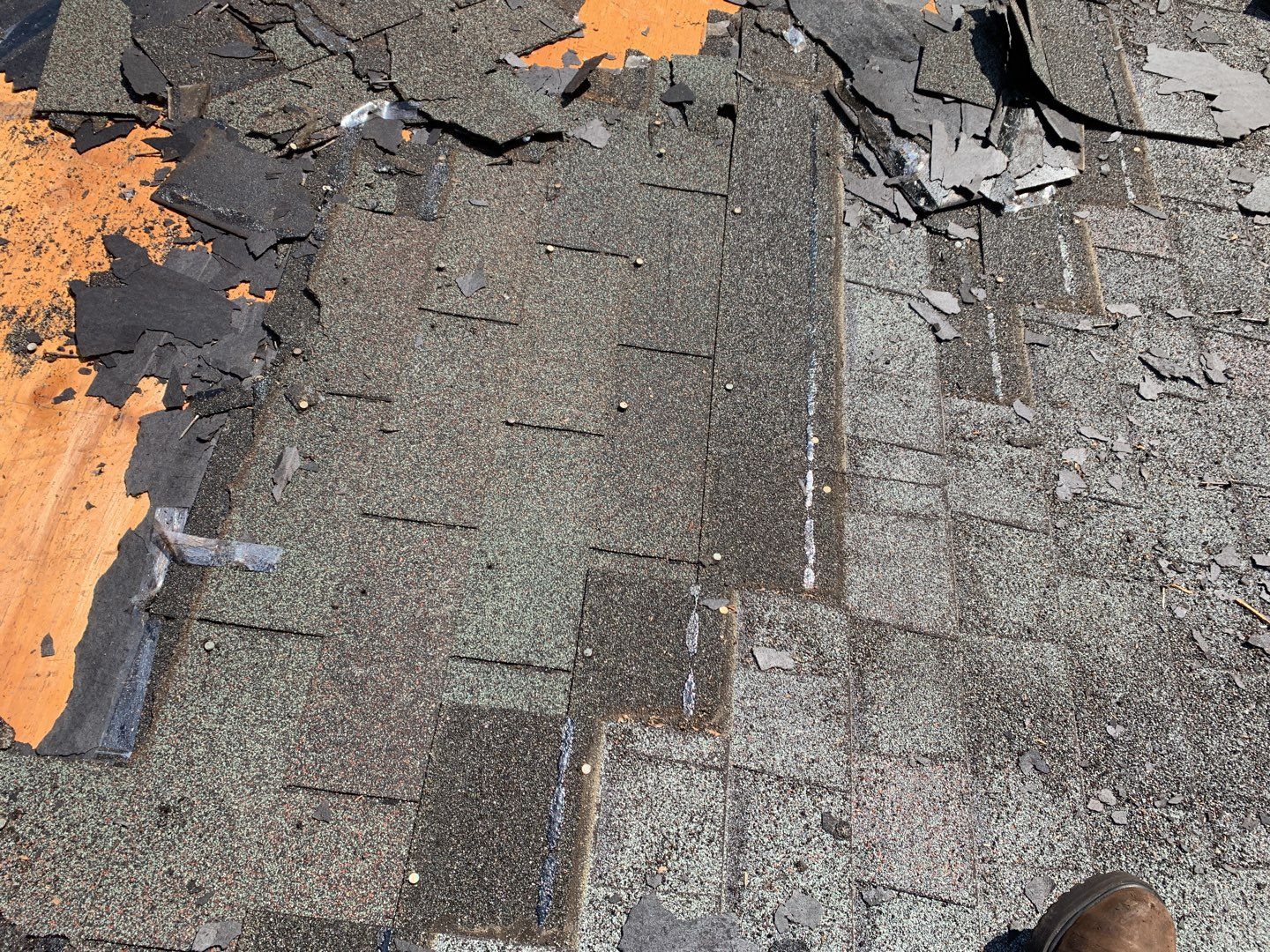 Residential Roofing Installation using Owens Corning Duration Brownwood by A Plus Exterior