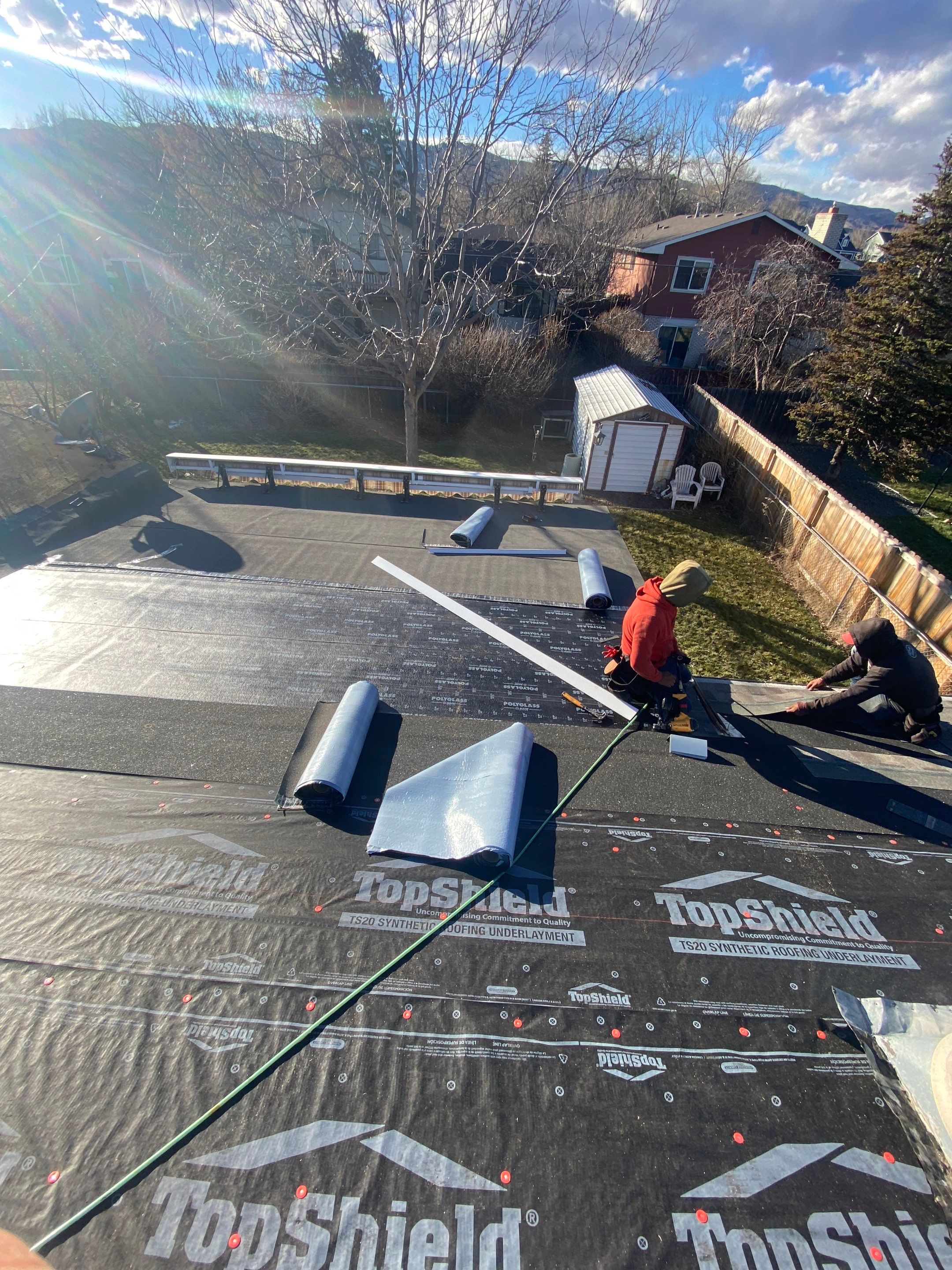 Resdiental Hail Damage Roof Replacement using Certainteed Northgate Class 4 Impact Resistant "Weathered Wood" color by Black Belt Roofing