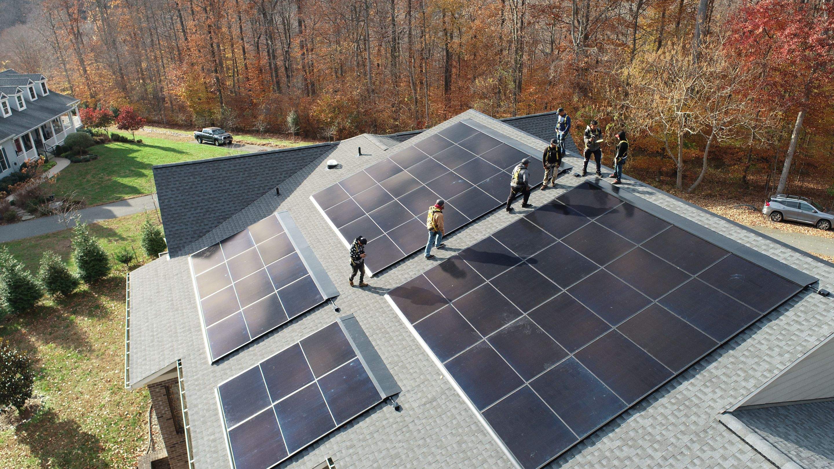 Solar Roof using GAF Decotech integrated panels by American Home Contractors