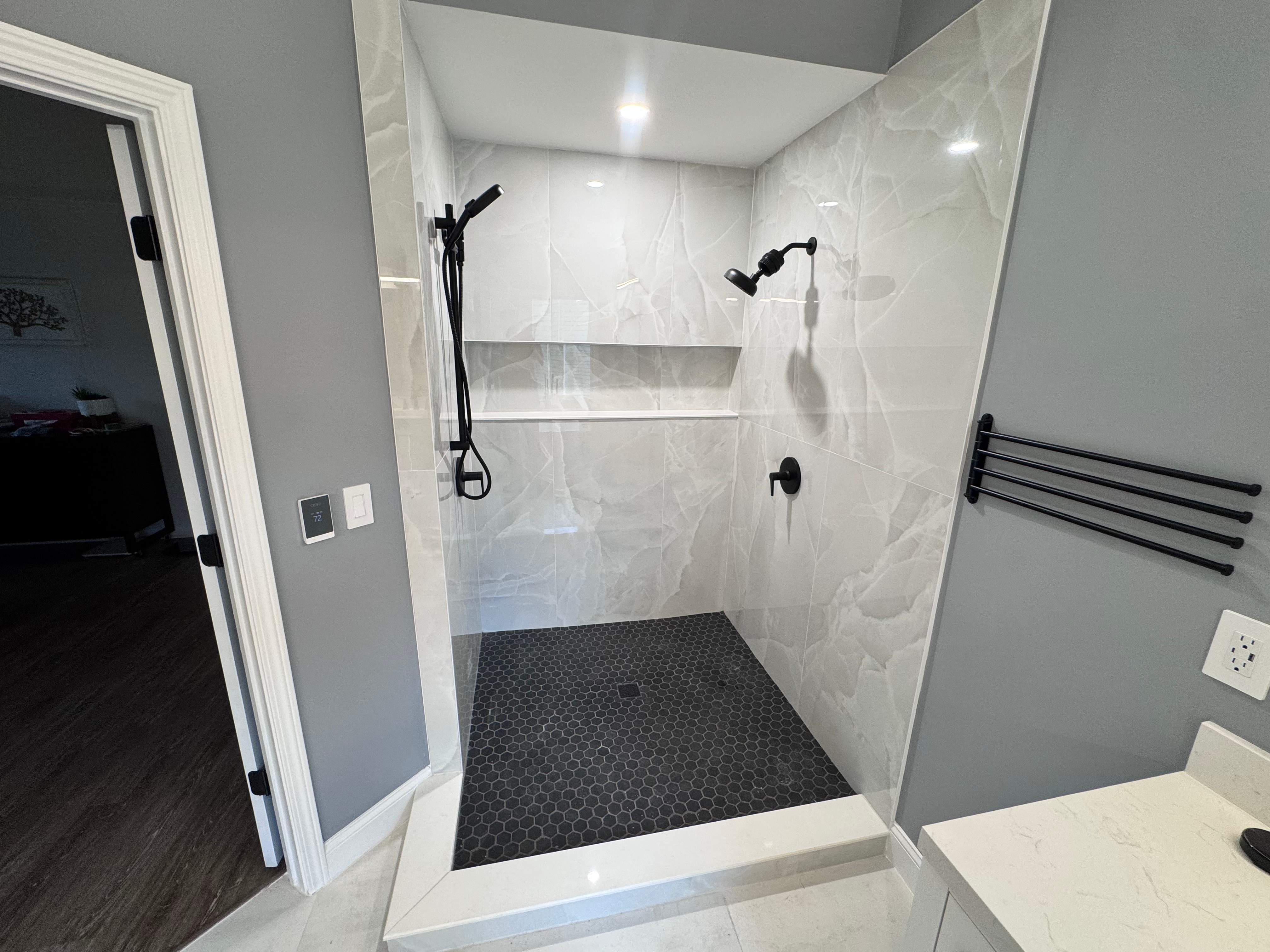 Master bathroom renovation by Prudencio