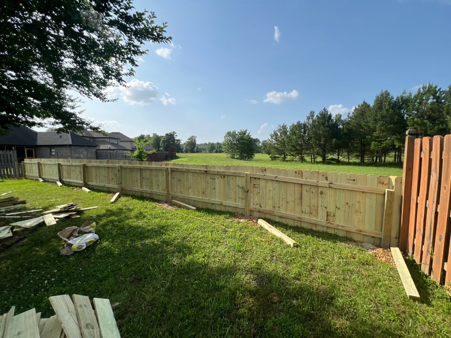 Lake View - Fence by Pillar and Pine