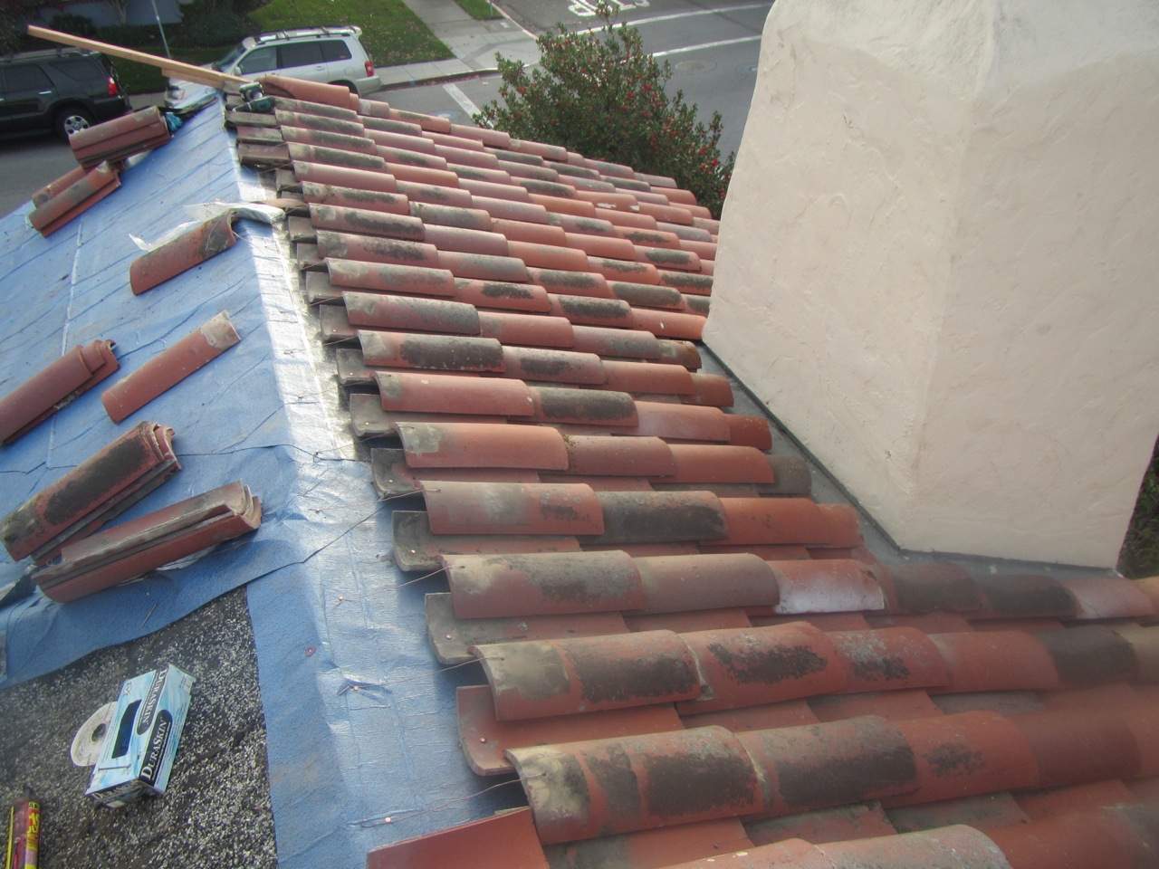 Millbrae Residential Reroof with Terracotta Clay Tiles and Synthetic Underlayment by Eastman Roofing & Waterproofing Inc.