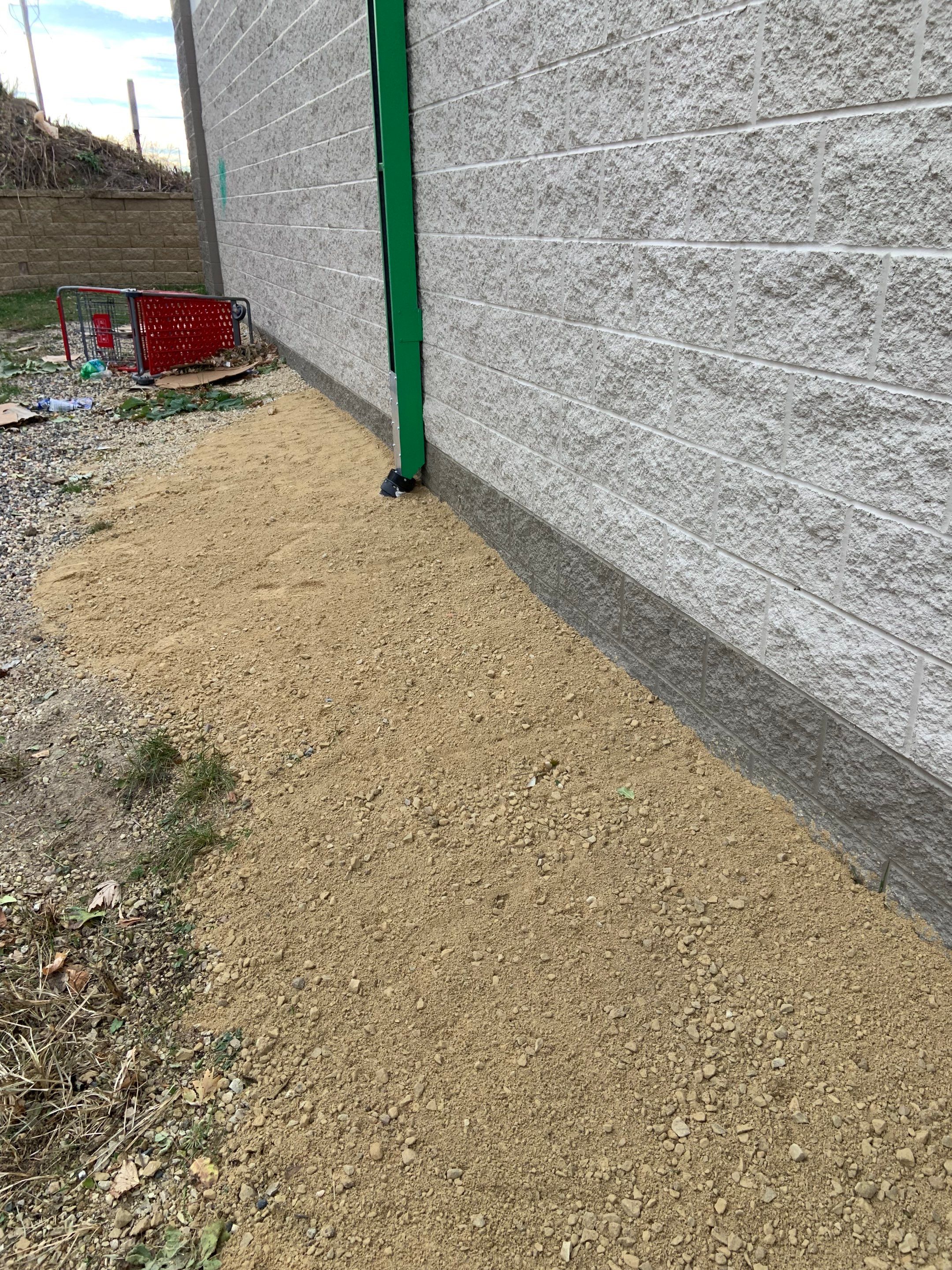 French Drain Installation – Fridley Dollar Tree by Waterproofing Northeast