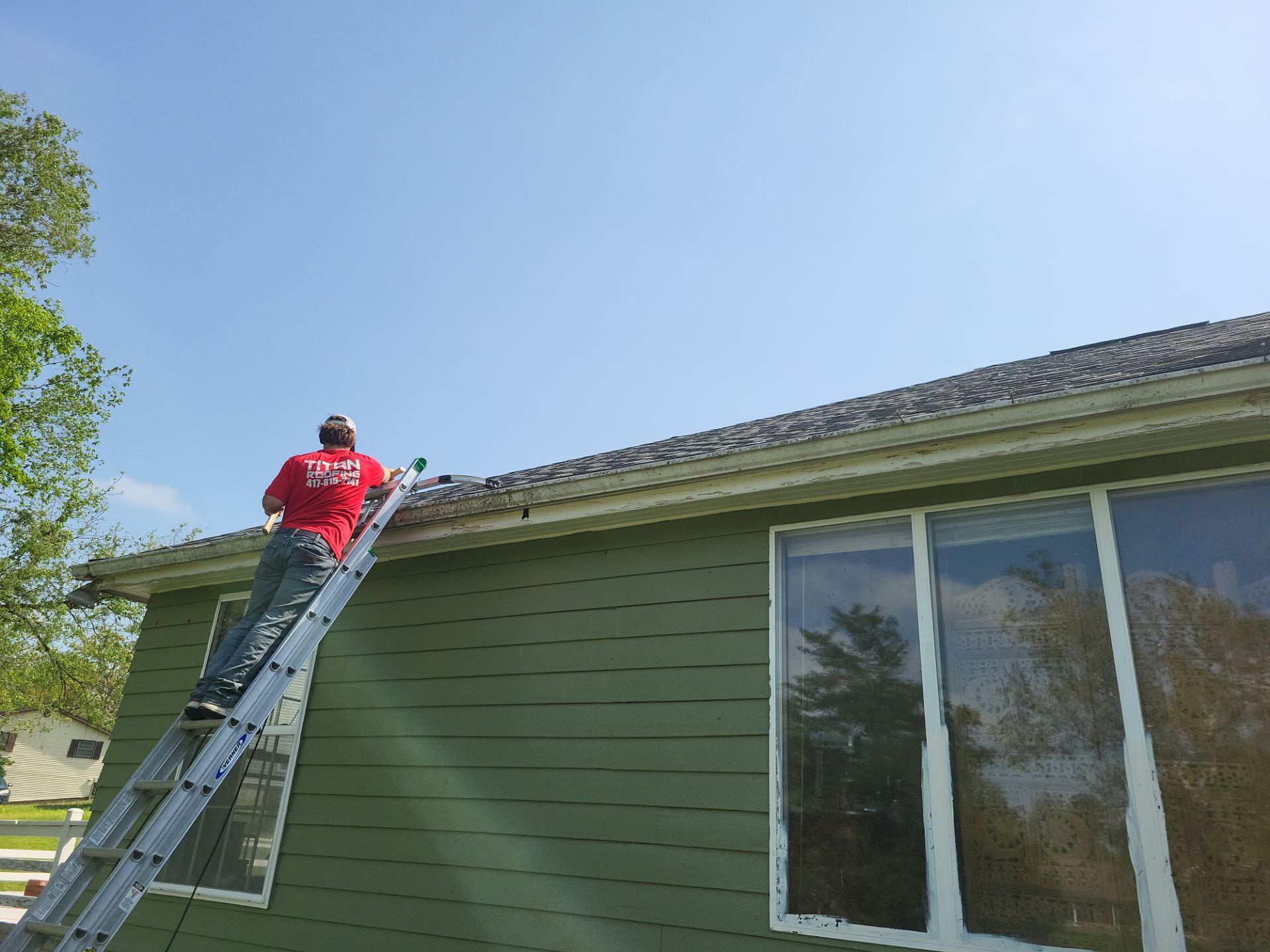 Residential Roof + Gutters & Downspouts Install  by Titan Commercial & Residential Roofing 