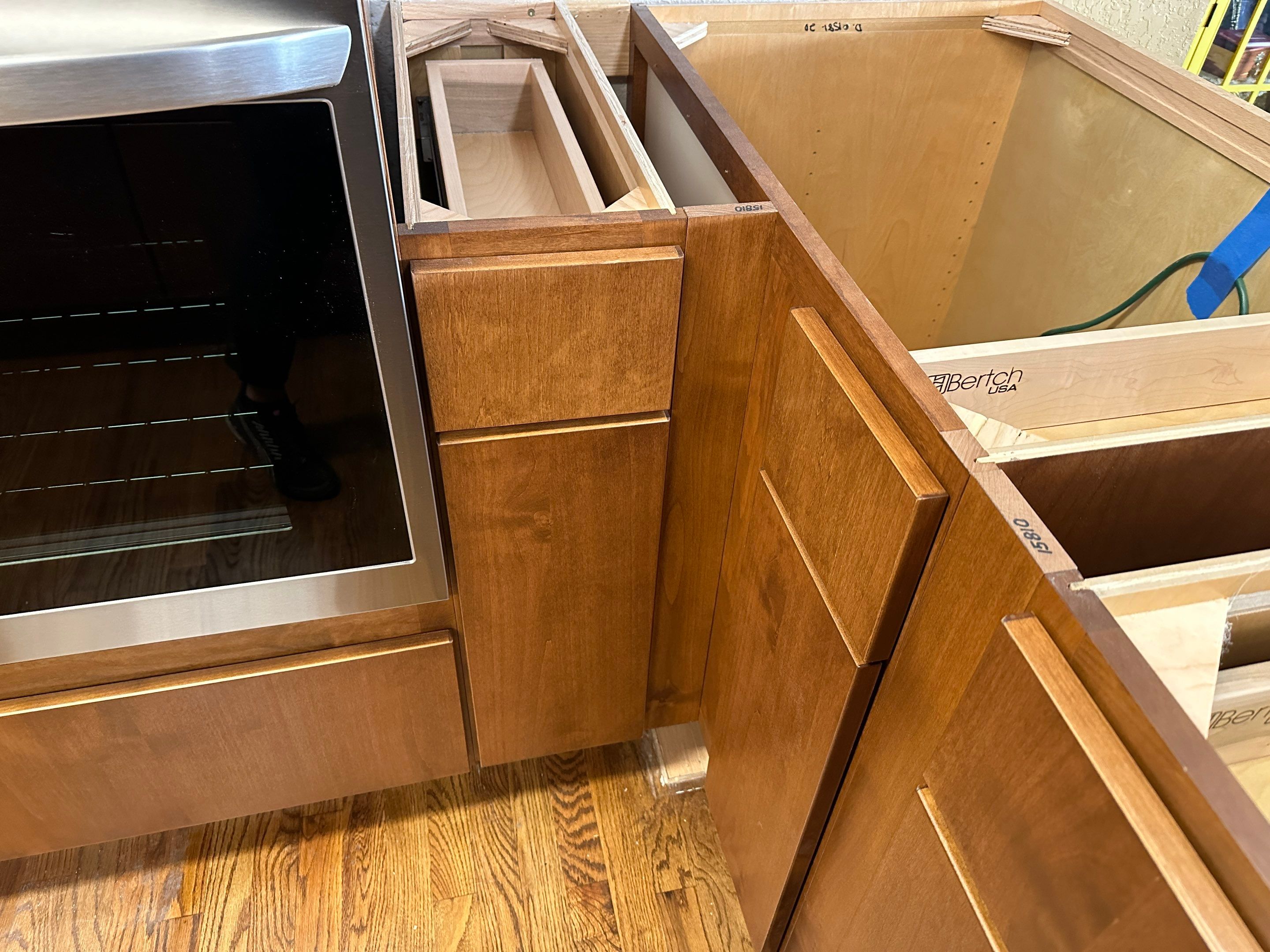 Custom Kitchen Renovation and Master Shower Installation in Pipe Creek by Mena stone surfaces