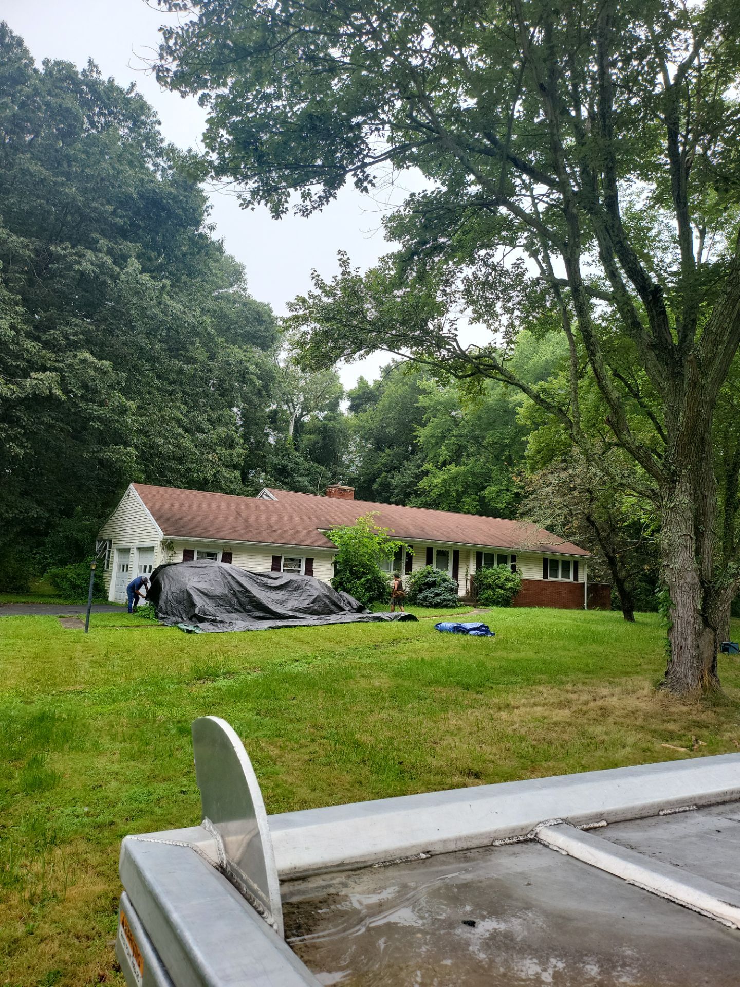 Residential Roofing Installation using Owens Corning TruDefinition Duration AR - Colonial Slate by A Plus Exterior