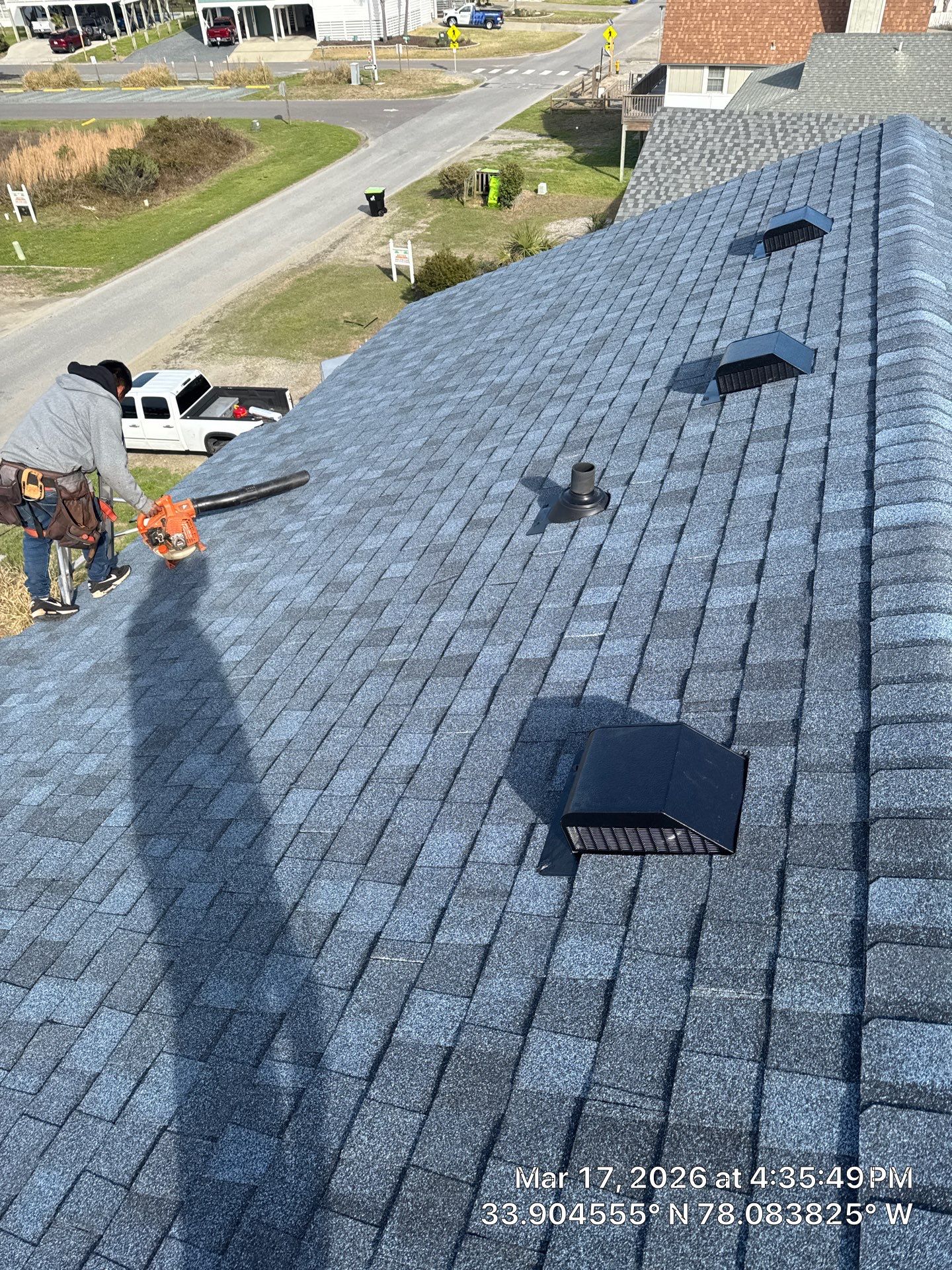 Fortified Roof Replacement Wilmington NC | CertainTeed Landmark PRO Coastal Blue by RGR Construction and Roofing, LLC