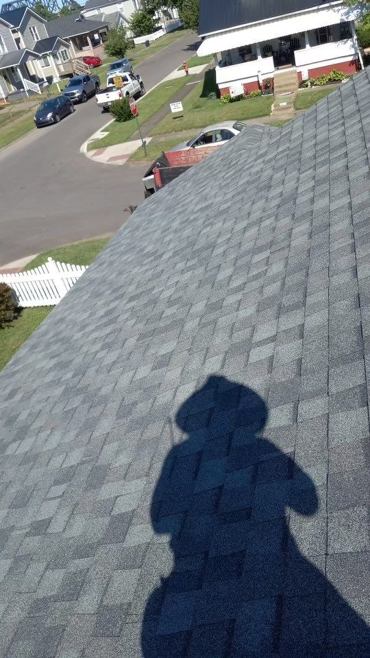 Residential Roofing Installation using Certainteed Landmark Shingles Colonial Slate Color by Secure Construction Company Inc