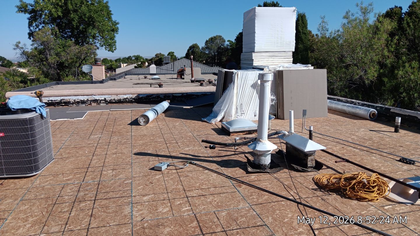Residential TPO Roof Replacement and Decking Repair in Albuquerque by Doyle Roof Masters Inc