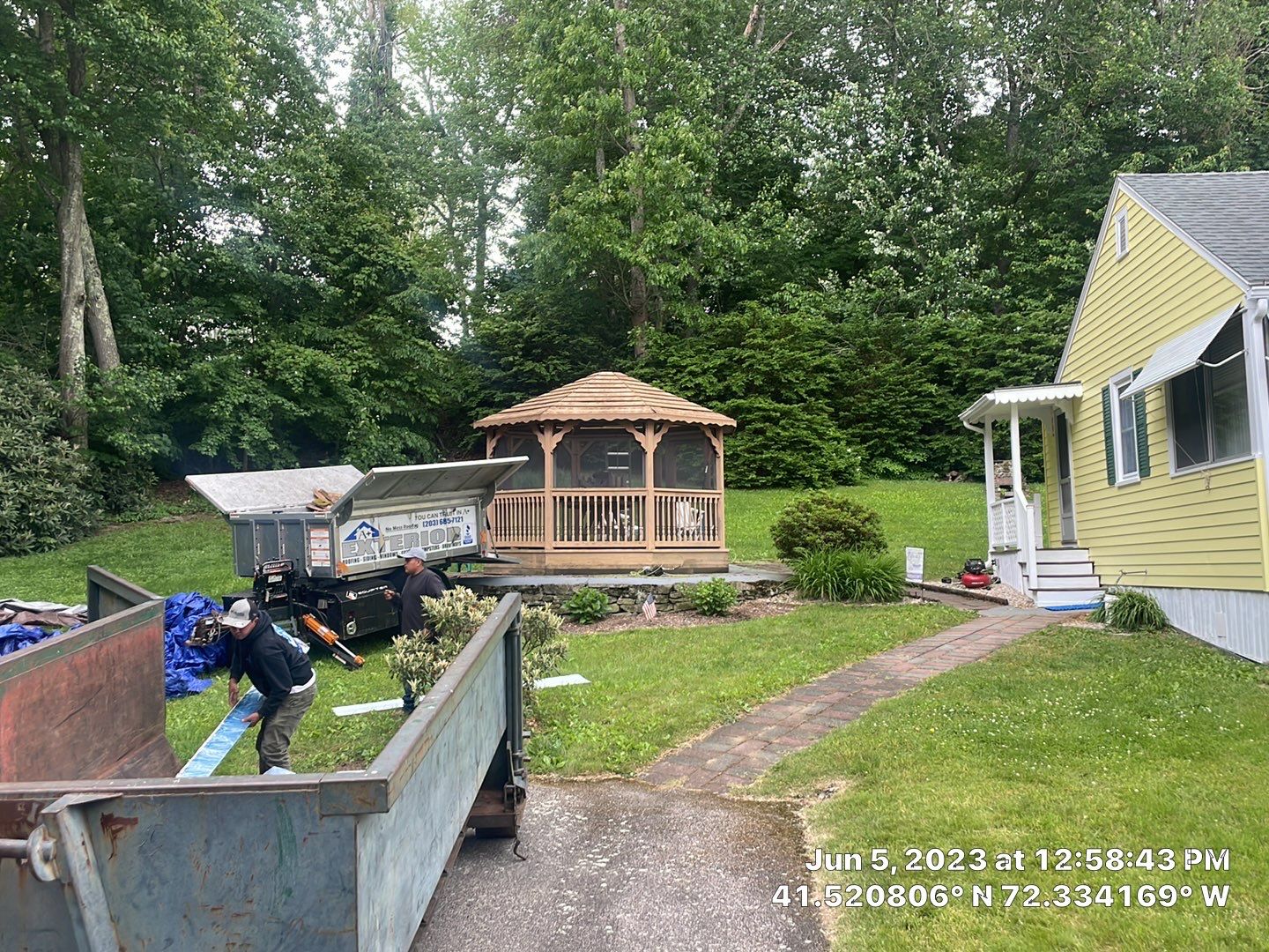 Residential Roofing Installation using Copper Penny Metal Roof by A Plus Exterior