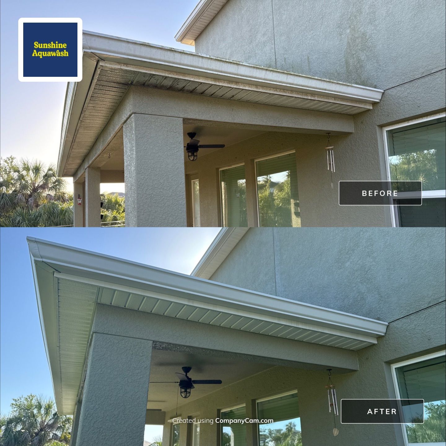 House Wash, Paver Driveway & Sidewalk Cleaning + Sanding & Sealing in Trevesta Community, Palmetto, FL by Sunshine AquaWash