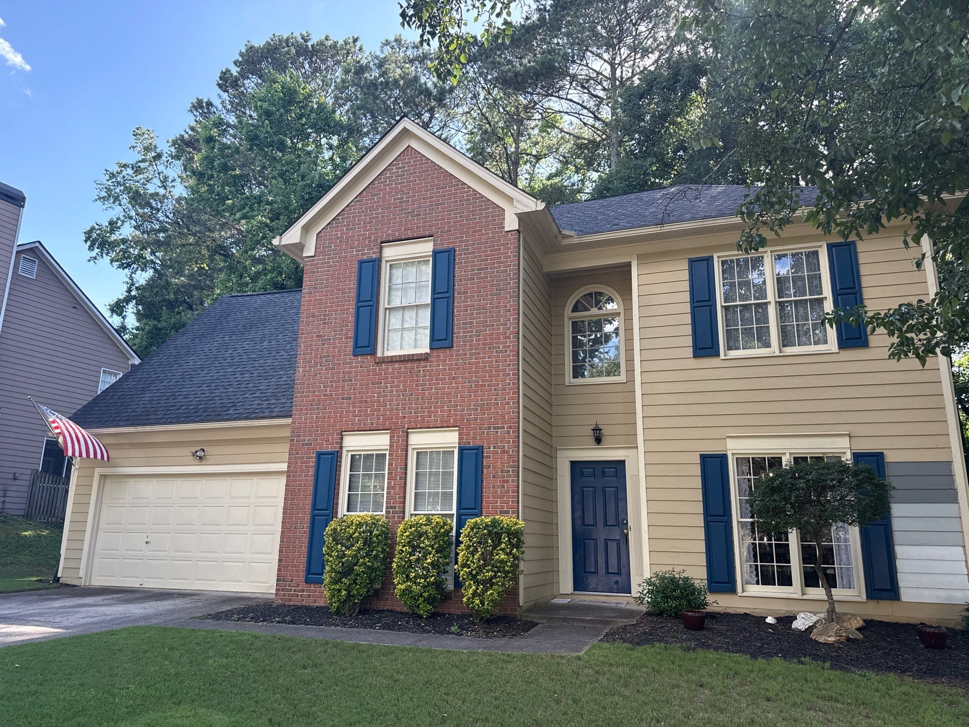 Siding and Rotten Wood Replacement with Exterior Painting in Woodstock,GA by Nelson Exteriors