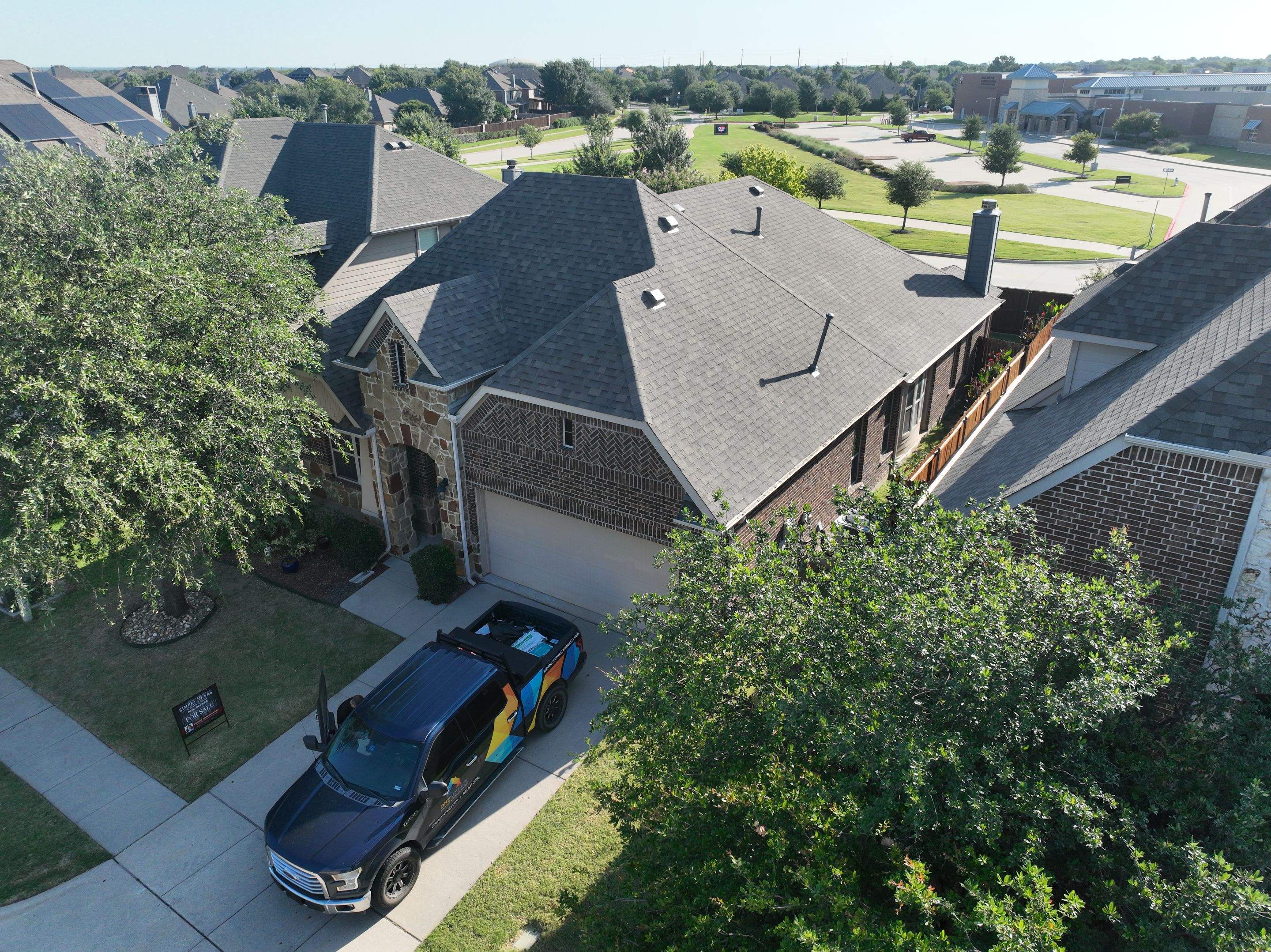 Residential Roofing Installation using Malarkey Highlander Weathered Wood Plus by OneSource Roofing and Restoration
