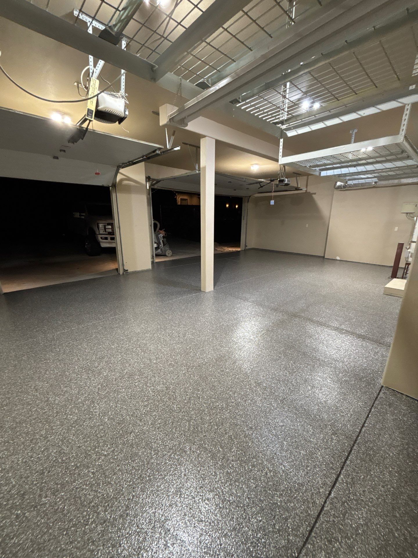 Garage Transformation using Silver Creek by Croc Coatings, LLC