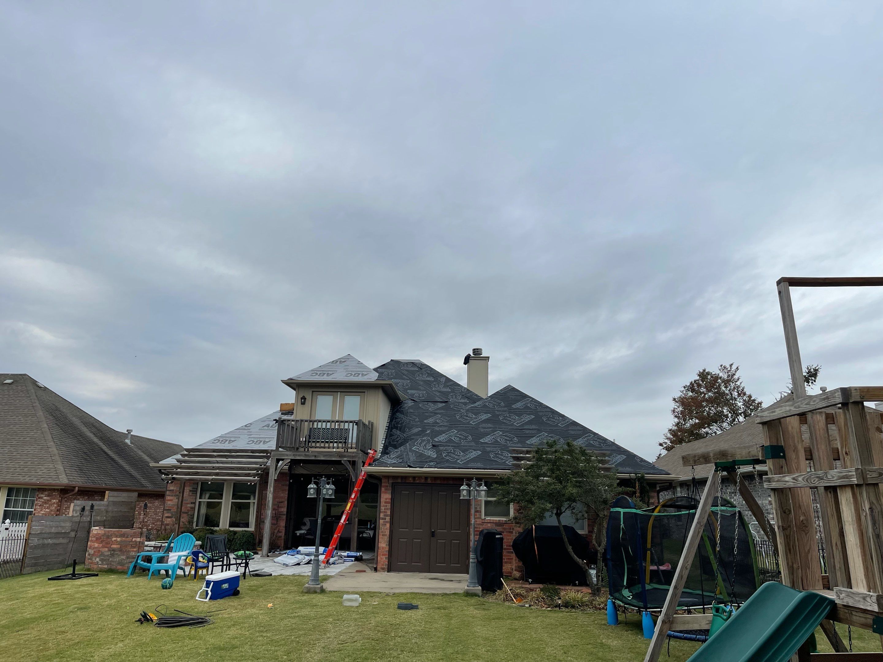 Residential Roofing Installation using Malarkey by Frontline Roofing and Construction