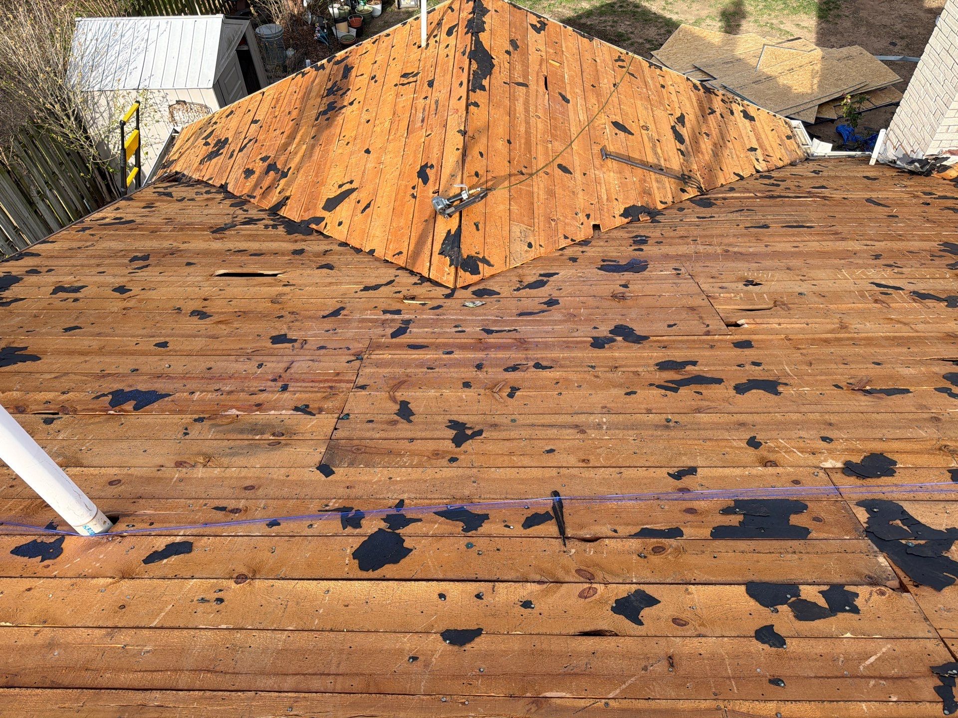Buh-bye space decking!  by BANA Roofing and Solar Supply