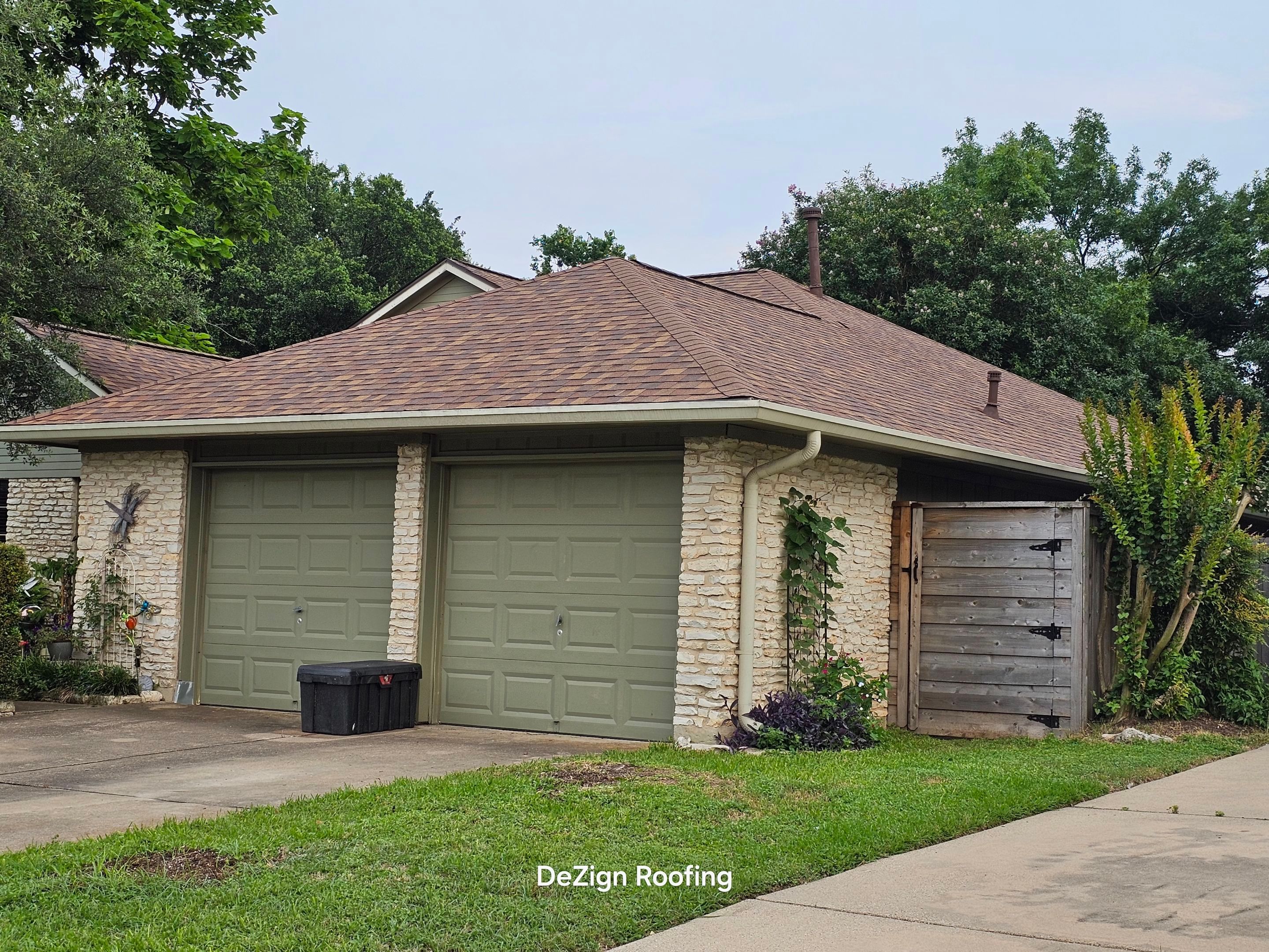 Residential Roofing Installation using Owens Corning TruDef Desert Rose by DeZign Roofing & Exteriors