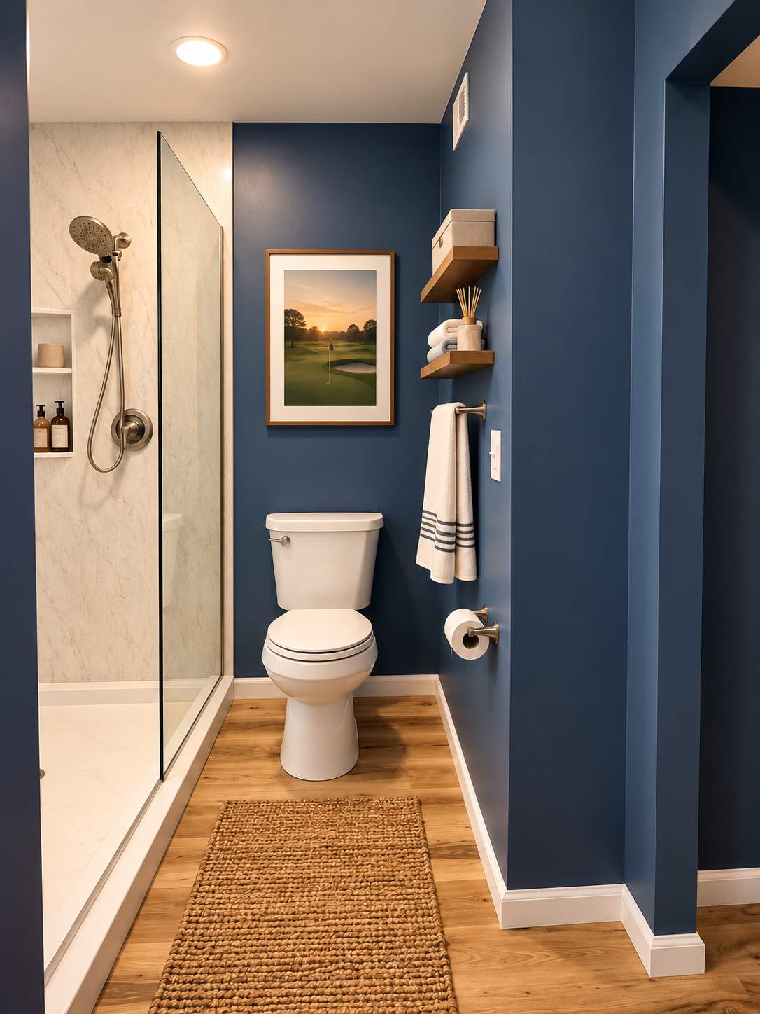 Modern Primary Bathroom Remodel with Custom Storage & Walk-In Closets by Remodel Now