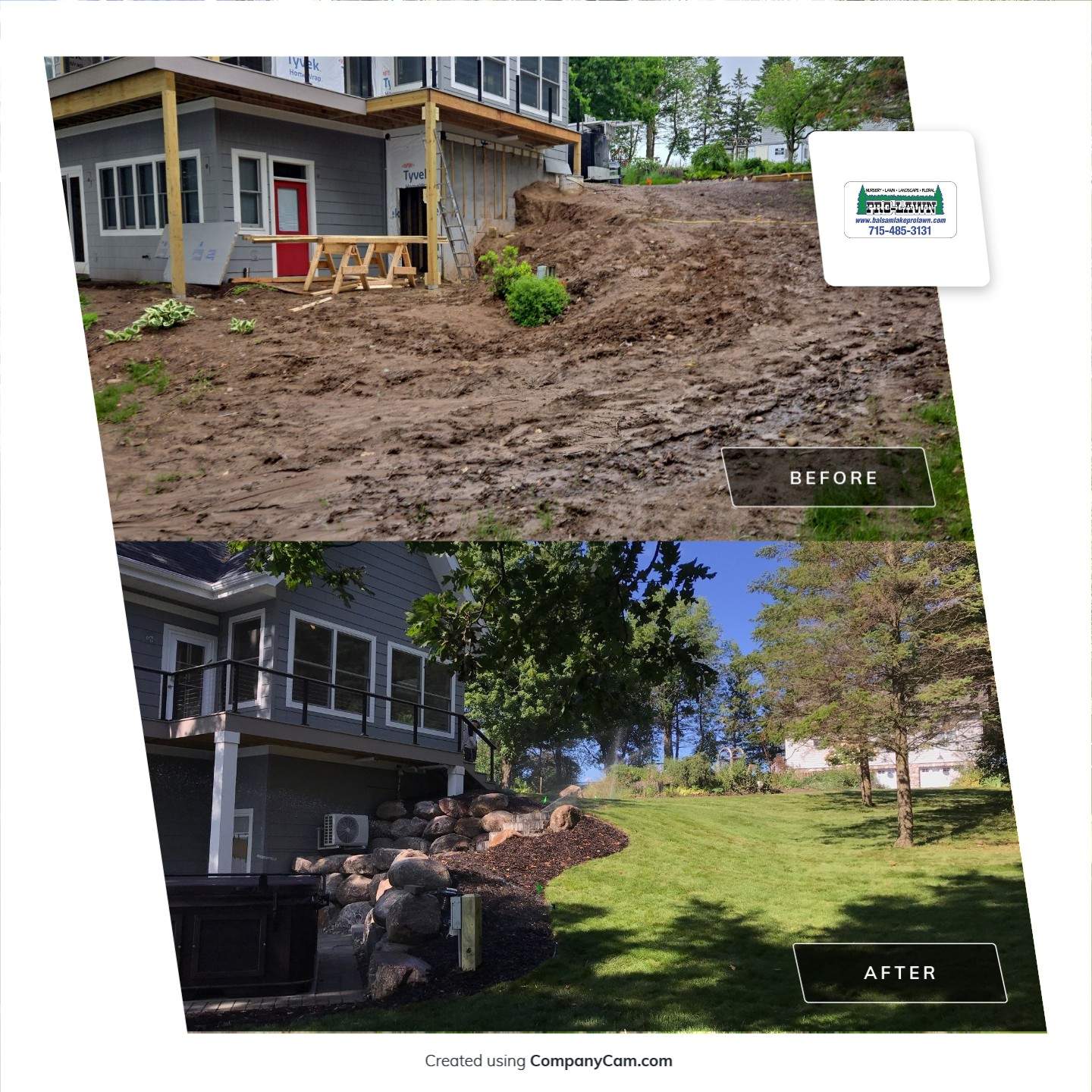 Boulder Walls/ Walkways/ Steps/ Sod Installation by Balsam Lake Pro Lawn