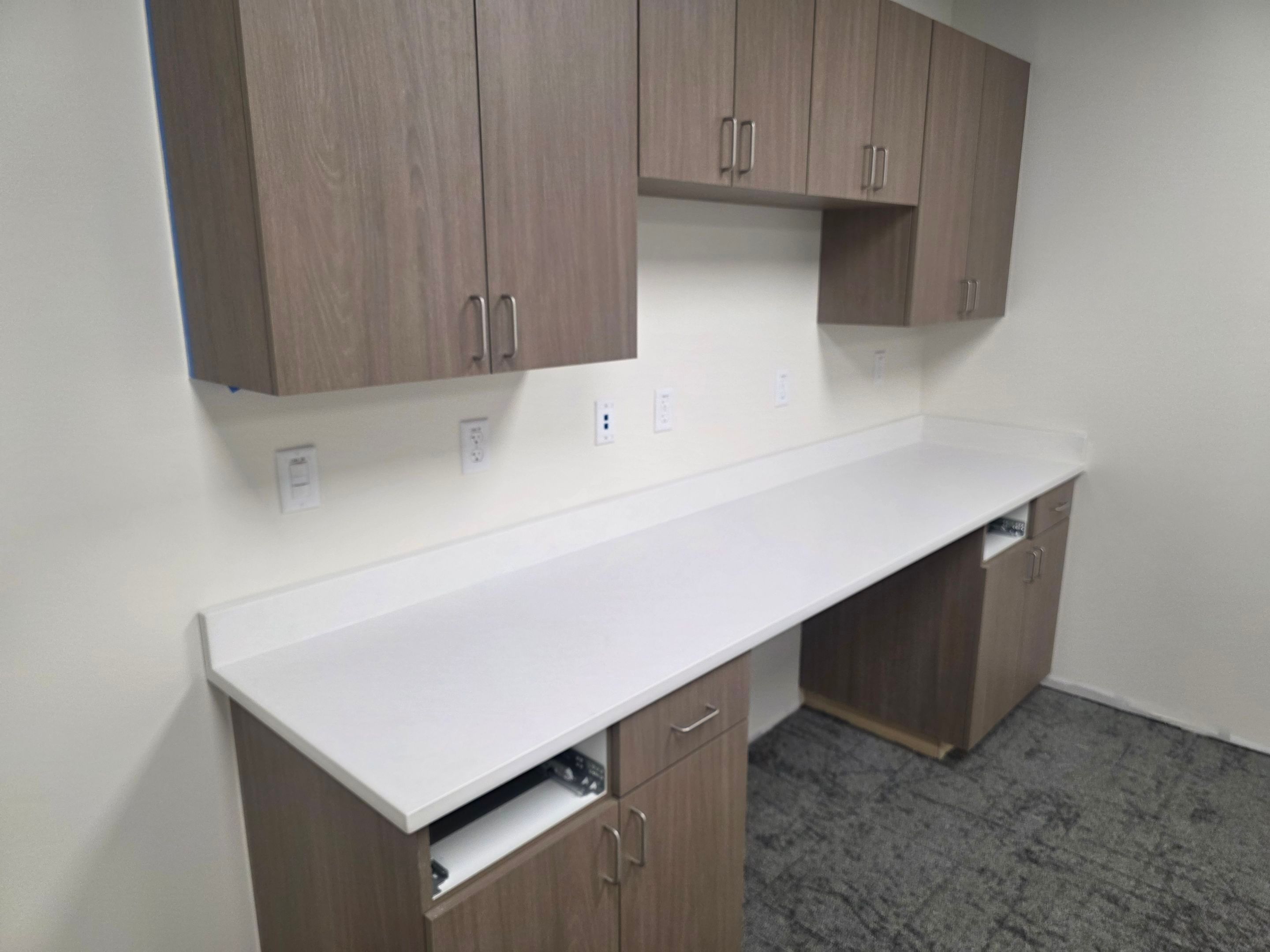Quartz Installation for Oklahoma City Commercial Offices by TNT Countertops