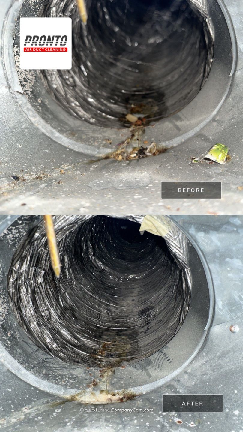 Air duct cleaning using Hypervac by Pronto Air Duct Cleaning