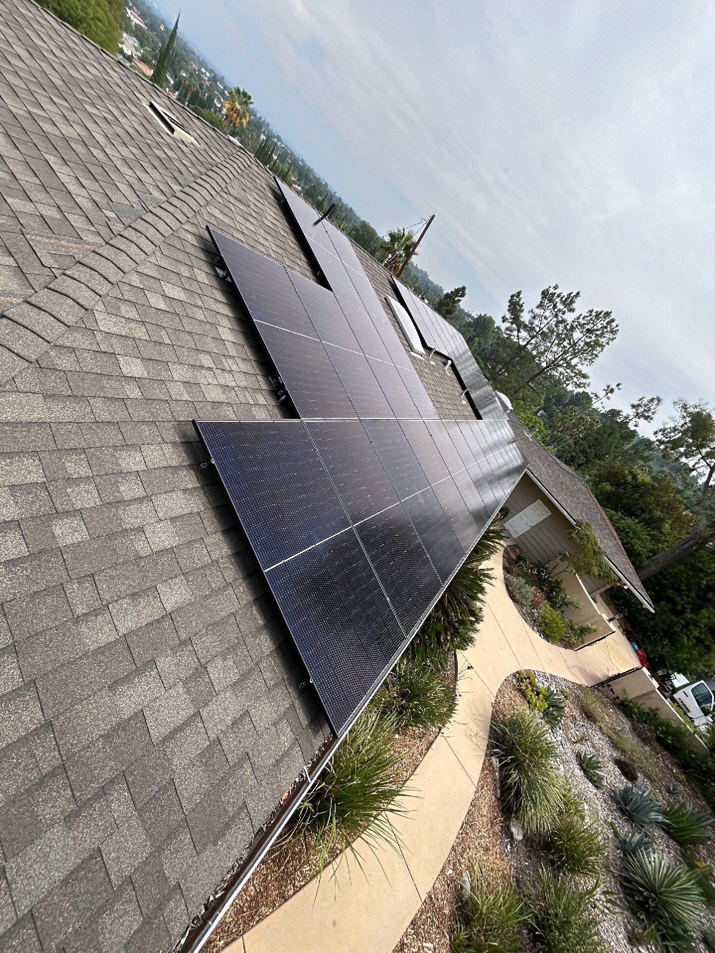 Solar Panel Installation and 200-Amp Electrical Service Upgrade in Los Angeles by AWS Solar