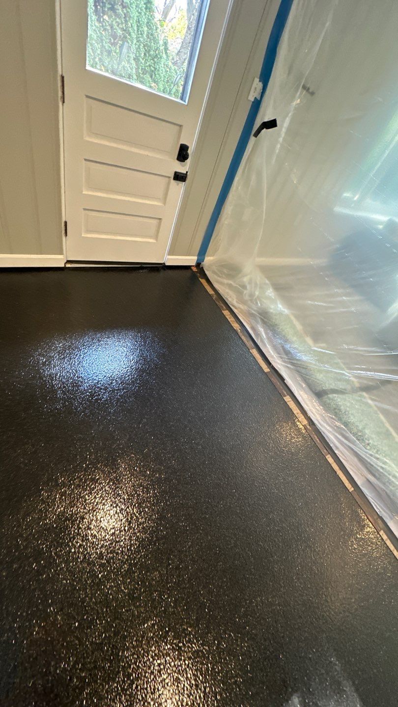 Twilight Garage, Walkway and Porch Project in Pittsburgh by Floors in a Day, Inc