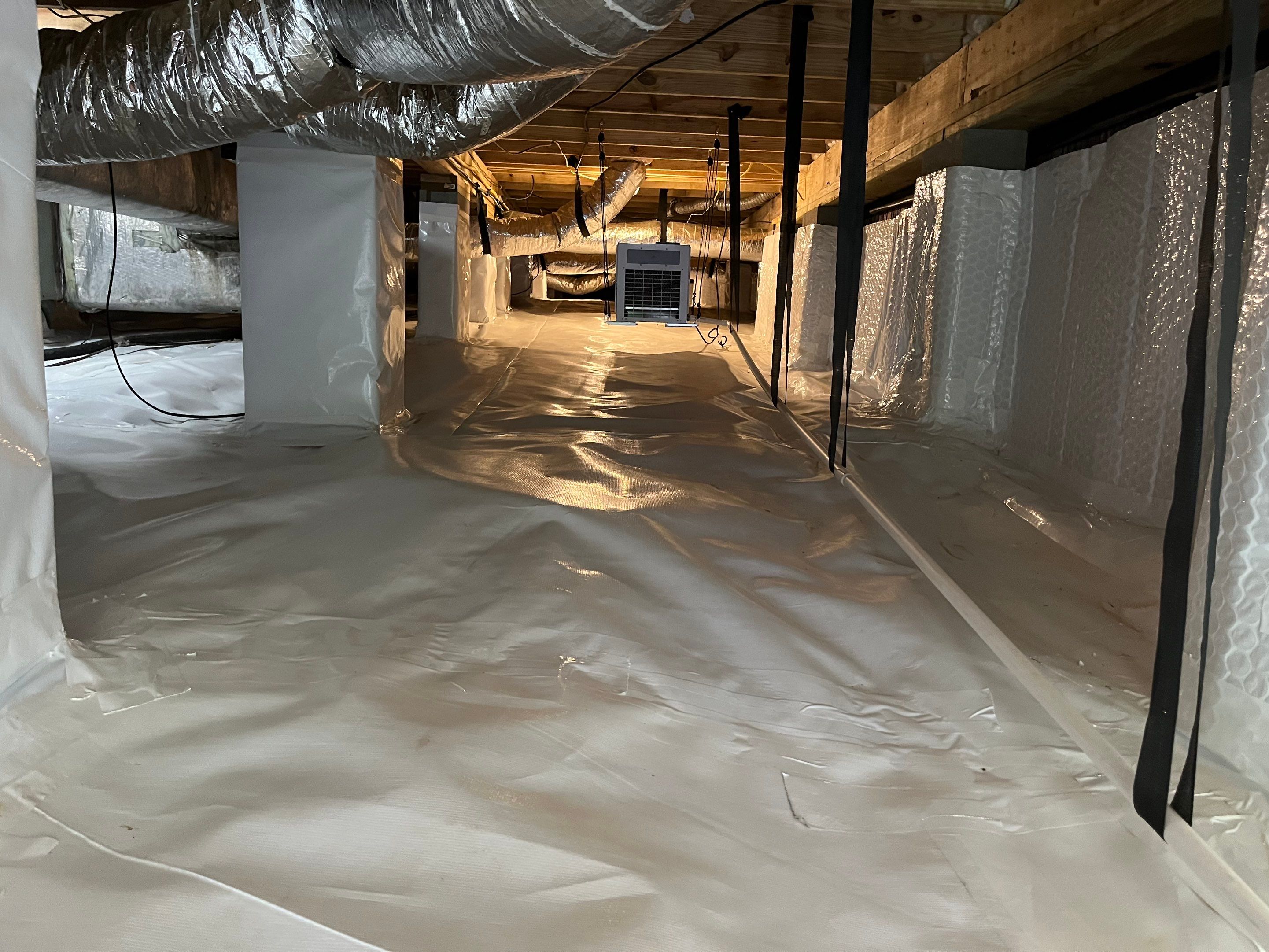 Impact Choice Encapsulation with French Drain, Mold Removal, and Crawlspace Door by Impact Crawlspace