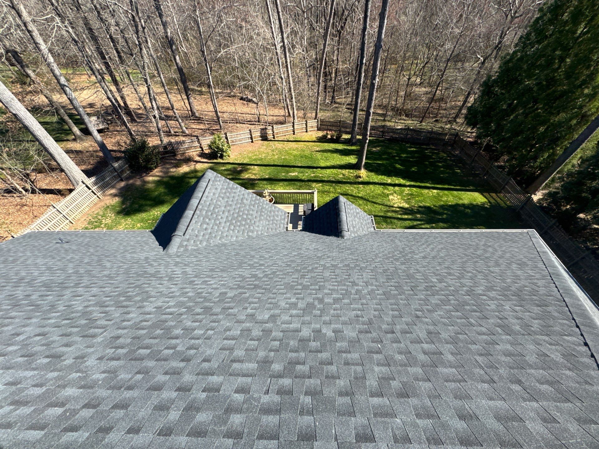 GAF HDZ Architectural Shingle in the color of Charcoal.  by H&S Roofing and Gutter