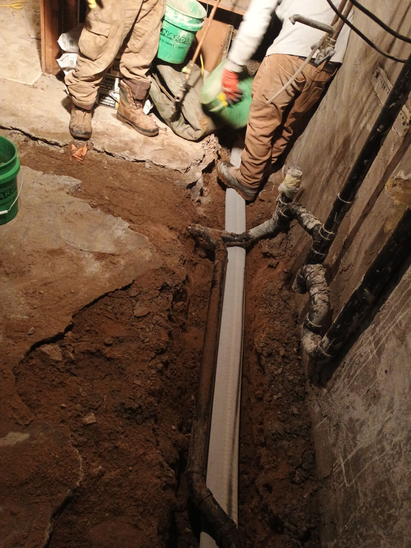 Interior Drain Tile & Wall Drainage in St. Paul, MN by Waterproofing Northeast