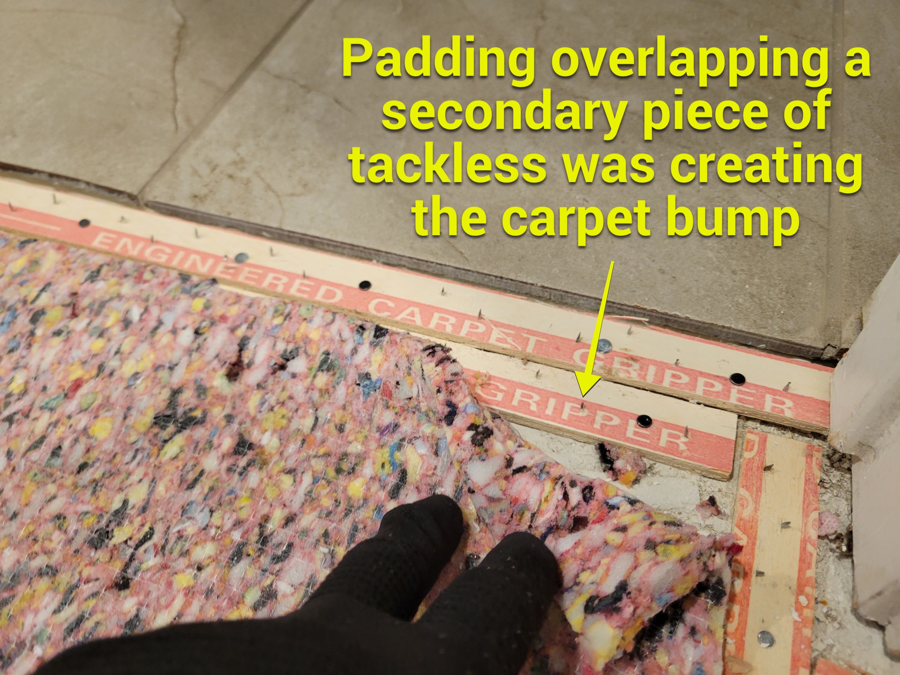 Correcting a Post Water-Damage Re-install by Ardent Carpet Restore LLC
