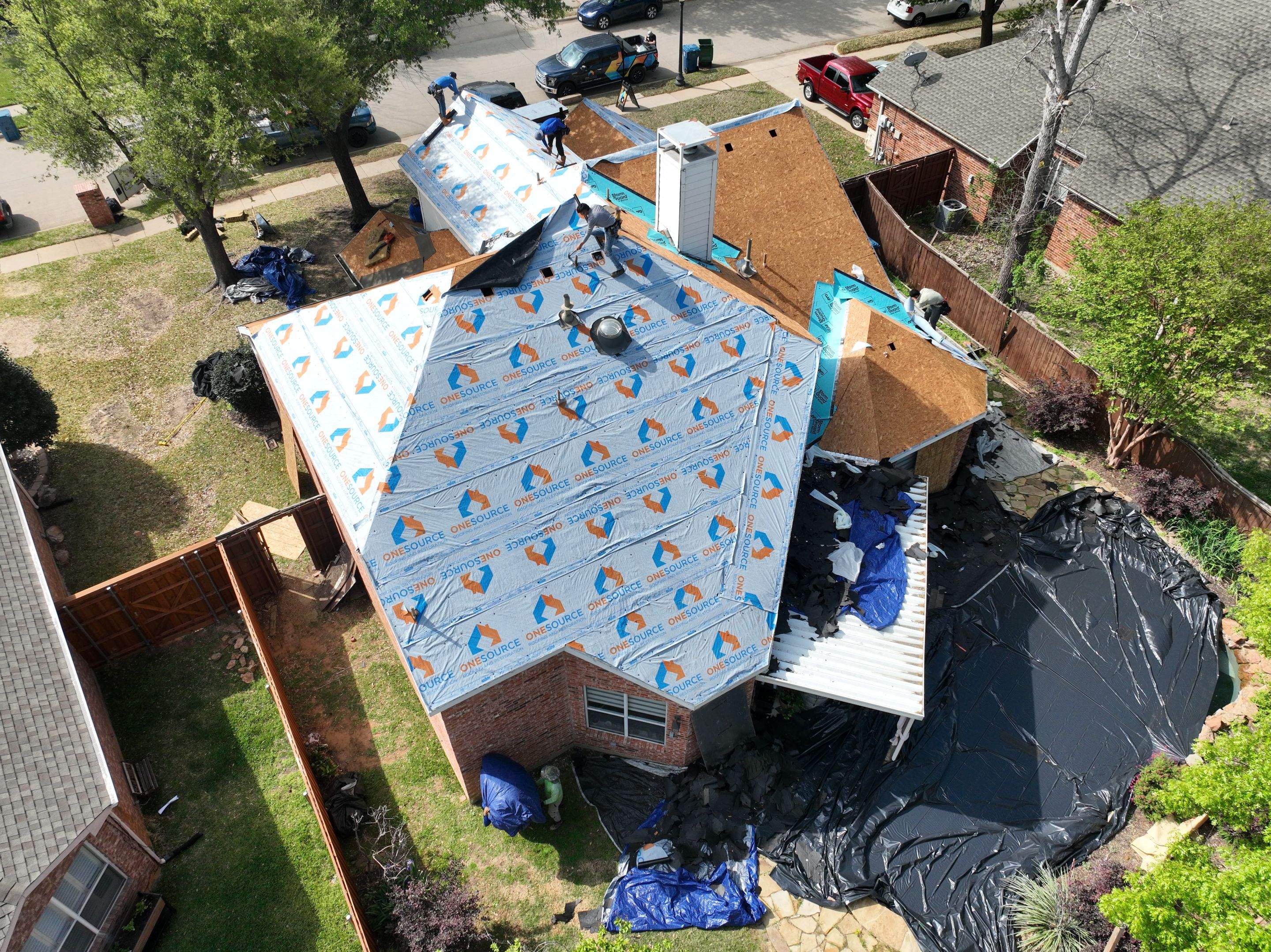 Residential Roofing Installation using IKO Nordic Granite Black by OneSource Roofing and Restoration