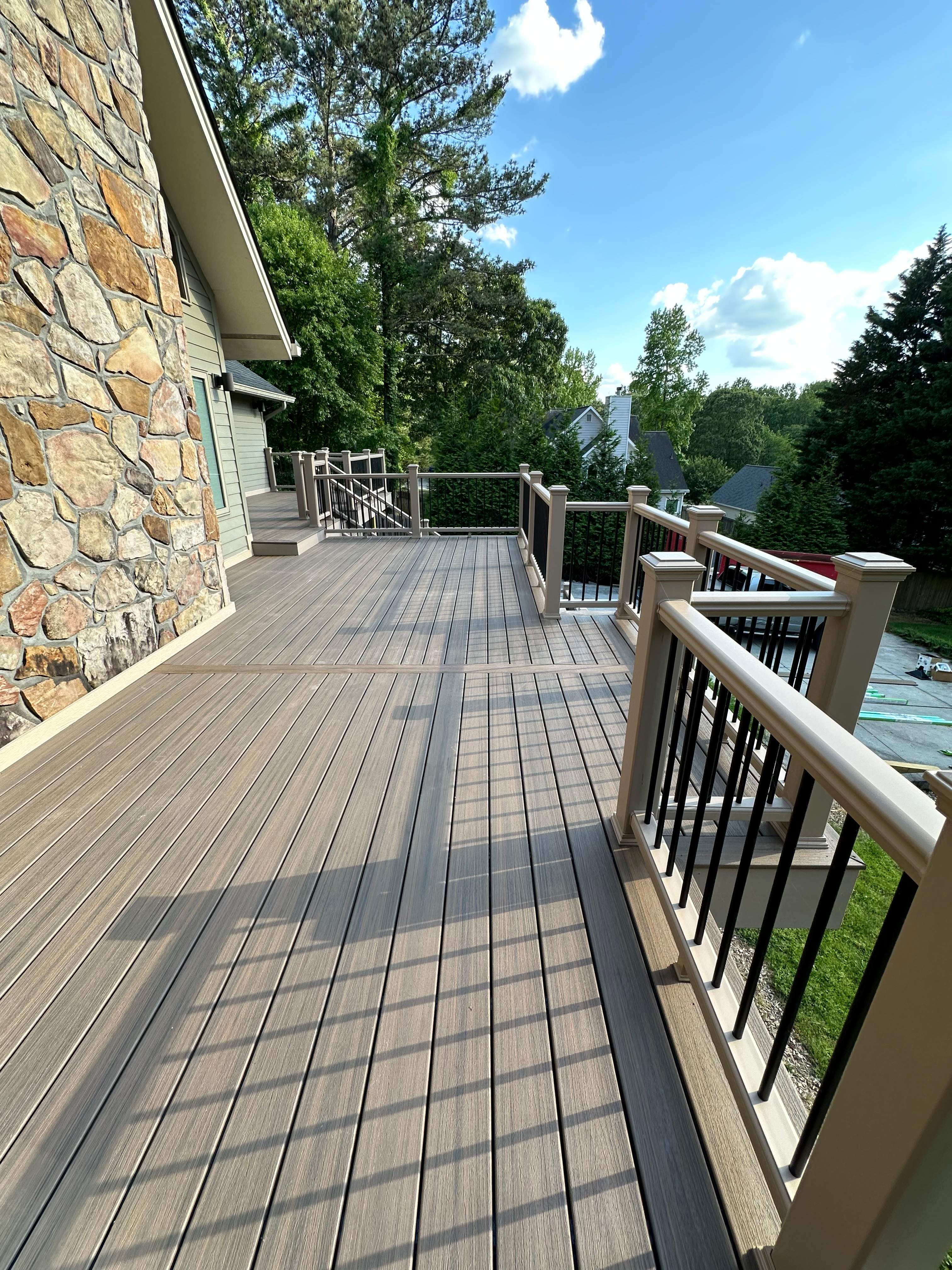 Dewey Deck Rebuild with Awning in Buford by Craftsman Deck Builders