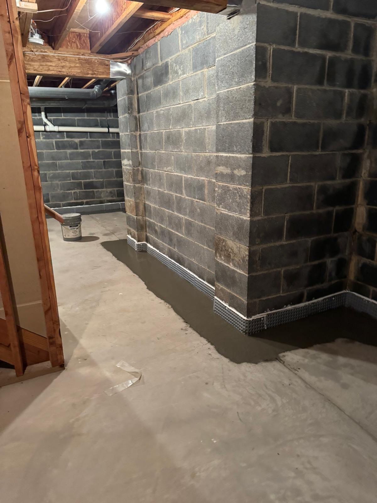 Interior French Drain West Orange, New Jersey by Pure Service Pro, LLC 
