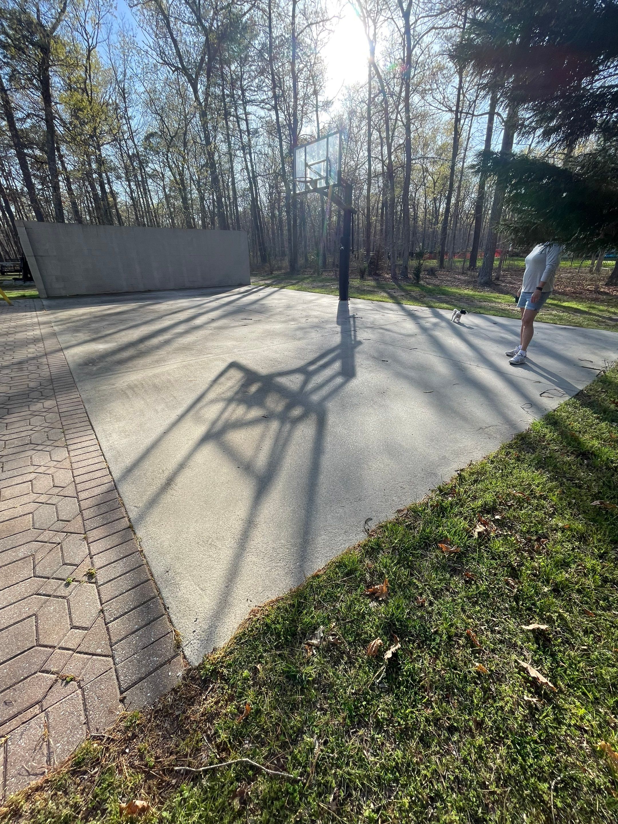 Pavers Cleaned, Garage and Concrete walls by SJ Exterior