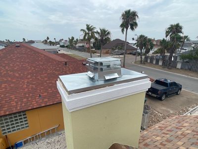 Residential Roofing Repair - Replacing Chimney Cap