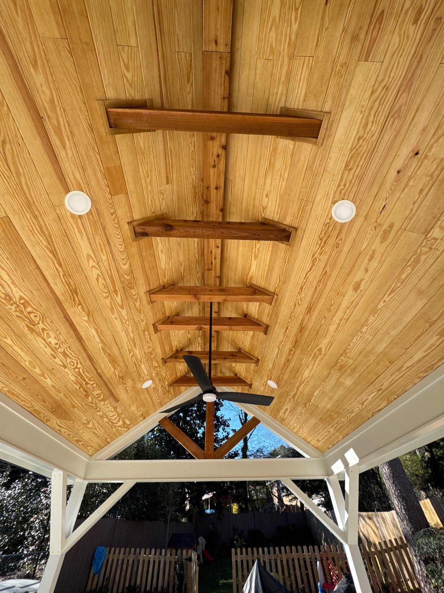 Custom Gable Roof Pavilion and Patio Cover in Atlanta by Swift Home Renovations