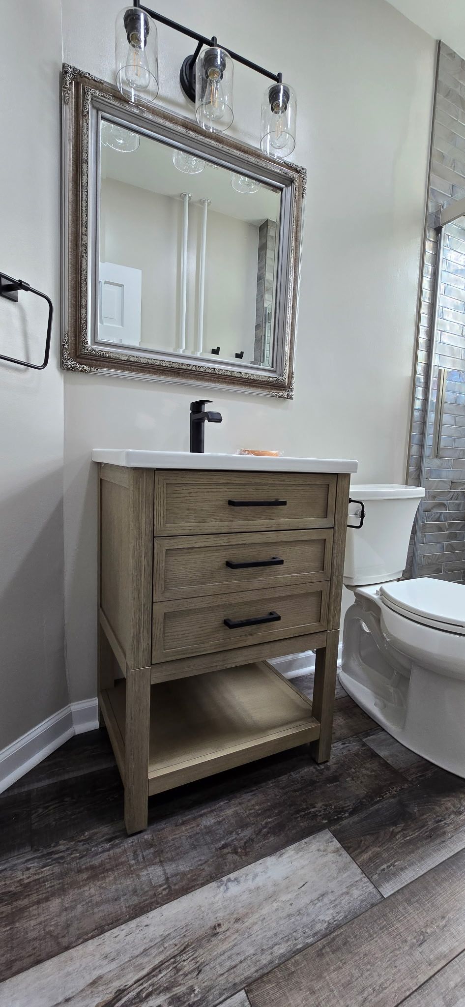 Warm Contemporary Full Bathroom Remodel - Gwynn Oak, MD by Remodel Now