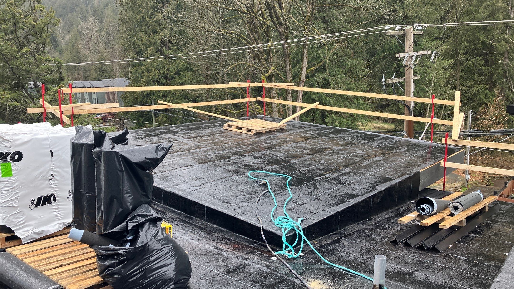 Commercial Roofing Installation using IKO 2ply sbs  by Top Notch Roofing Inc